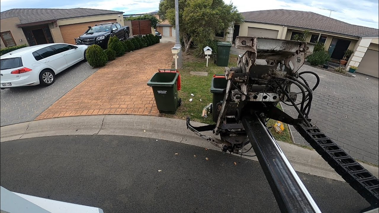 GO PRO GARBAGE TRUCK ARM VIEW GARBAGE TRUCK RIDE ALONG P1 YouTube