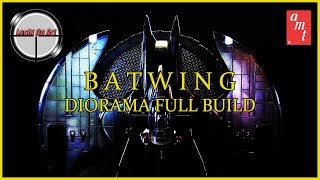 BATWING Diorama Full build 1/25 Scale AMT Model with LED Lights