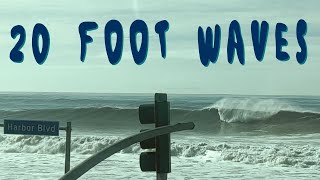 20 Foot Waves From Storm: Ventura California: 10/28/2023