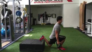 Rear Foot Elevated 2KB Split Squat