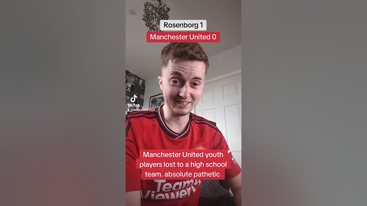 Ft Rosenborg 1-0 Manchester United youth players lose to a high school team pre season