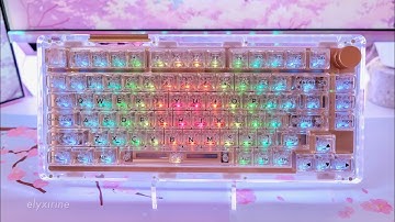 My very first Crystal clear $159 Mechanical Keyboard!