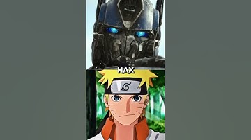 Optimus prime vs Naruto #anime #transformers #naruto