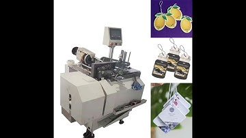 automatic tag threading knotting machine