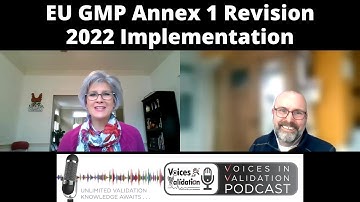 EU GMP Annex 1 Revision 2022 Implementation