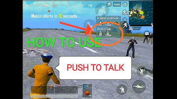 How to use push to talk mic option in PUBG mobile and what is push to talk