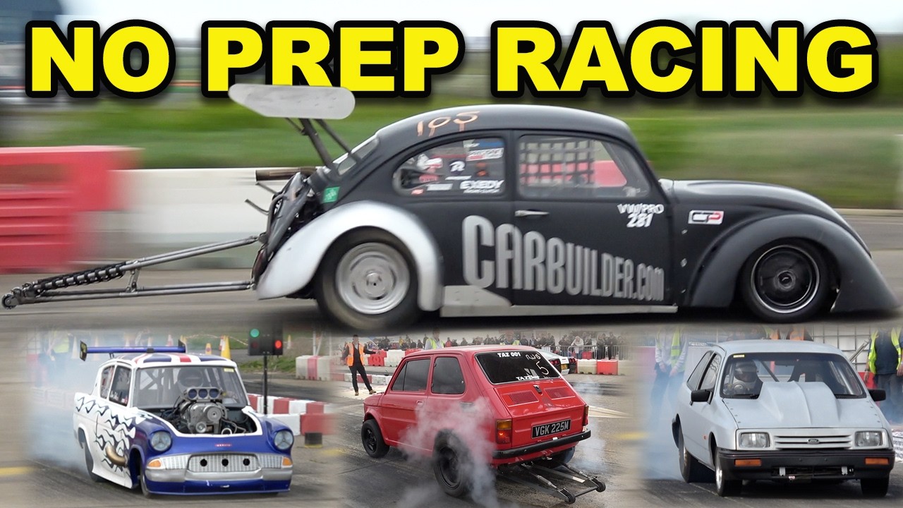 Manston Raceway NO PREP 1/4 MILE SHOOTOUT ACTION AT MANSTON RACEWAY - YouTube