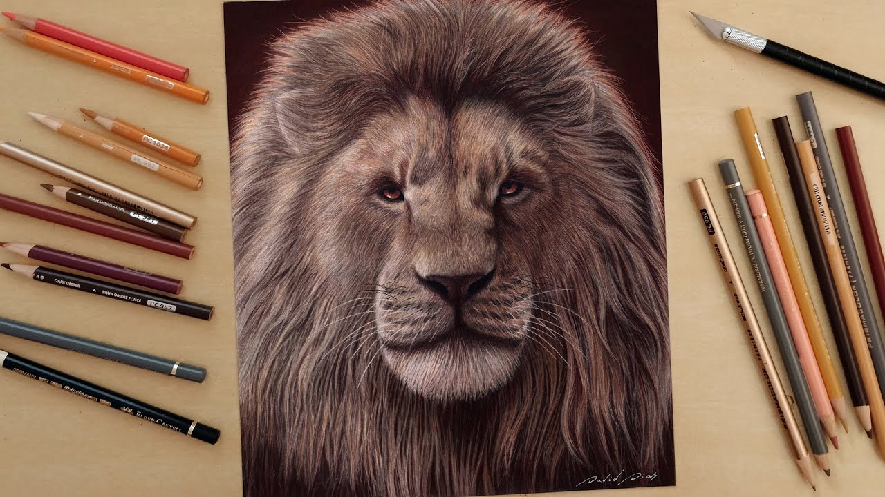 A Hand-drawn Illustration Of A King Lion Icon, Done In A Light White And  Indigo Style Reminiscent Of Art Nouveau. The Drawing Features Organic  Flowing Lines, Capturing The Essence Of Realistic Animal