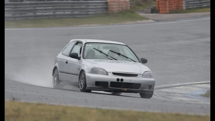 Civic ek3 circuito del Jarama lluvia