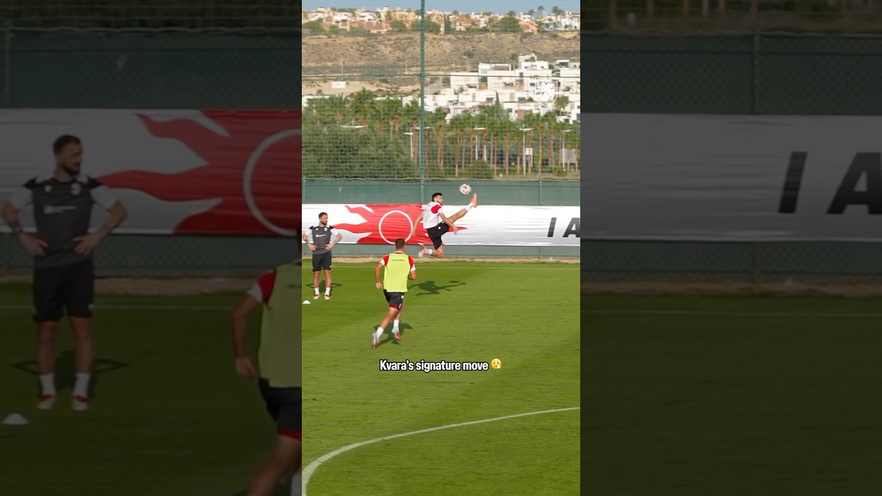 Just Kvara doing Kvara things for Georgia ✨🇬🇪