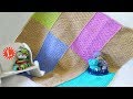 How to LOOM KNIT Blanket Easy ( Small Round Loom )  Loomahat