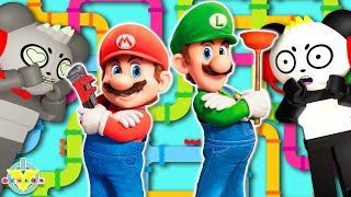 Trying to be Plumber Masters like the Mario Brothers!