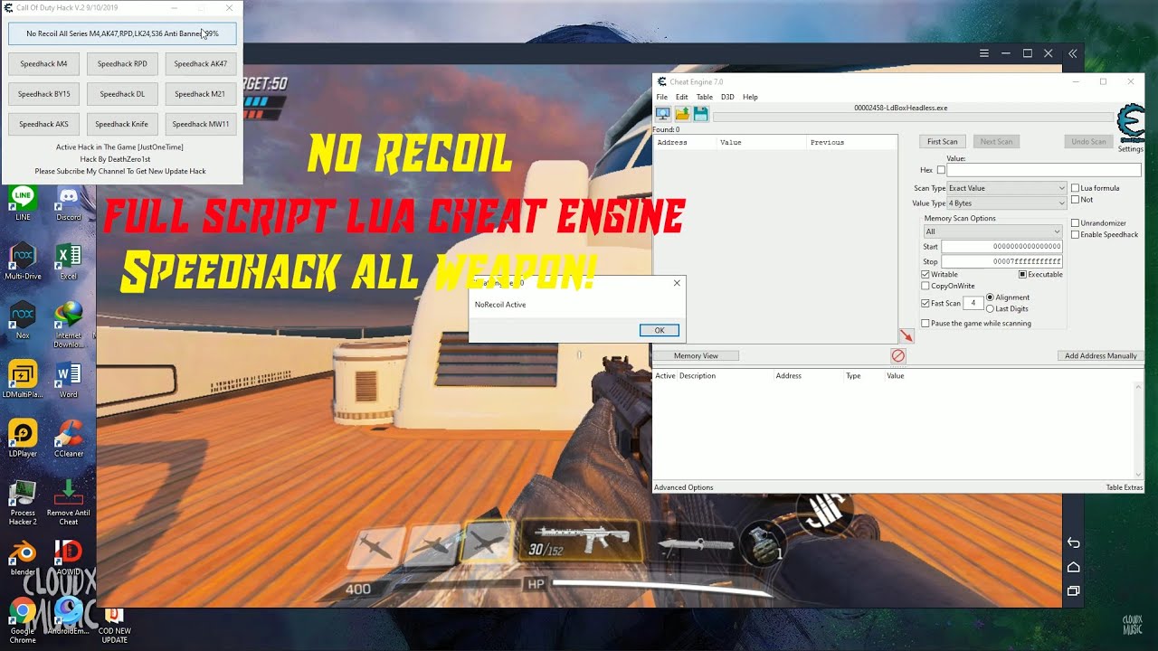 Call of Duty Mobile PC LD Player NO RECOÄ°L , SPEED HACK NEW ... - 