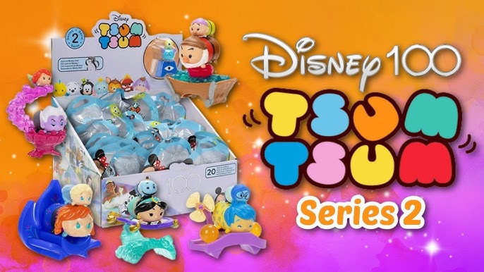 Disney Tsum Tsum Collectible Figurine Toys Disney 100th Celebration  Surprise Mystery Bag For Girls & Boys, Series #2 Each Order Includes (4)  Blind