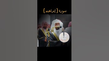 سورة { إبراهيم } من فضيلة الشيخ  أ.د ياسر بن راشد الدوسري