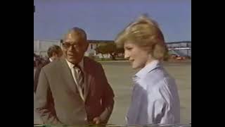 Princess Diana visits Fiji en route to Australia via Royal Australian Air Flight (1985)