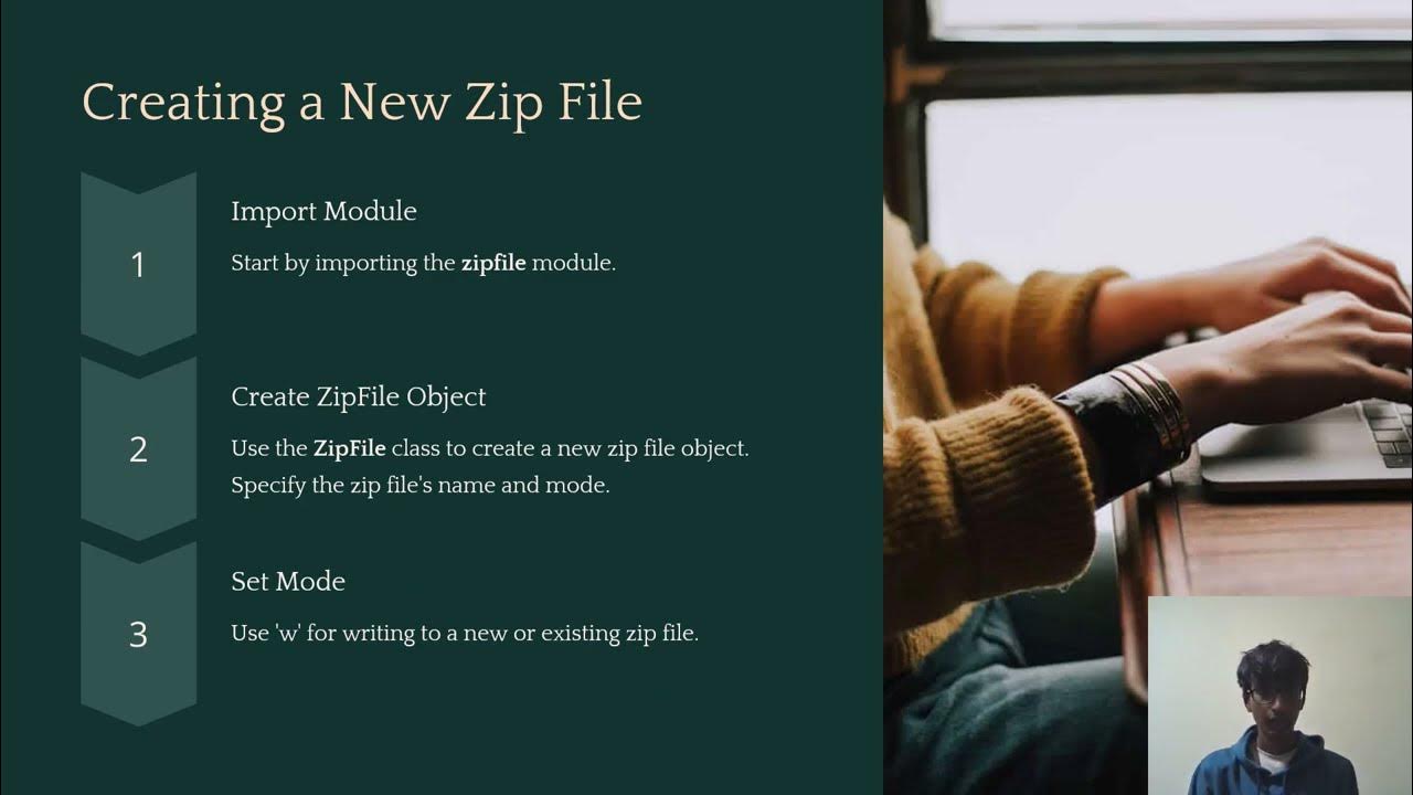 Backing up a folder to a ZIP file in python - YouTube