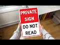 POV: Making A Private Custom Sign