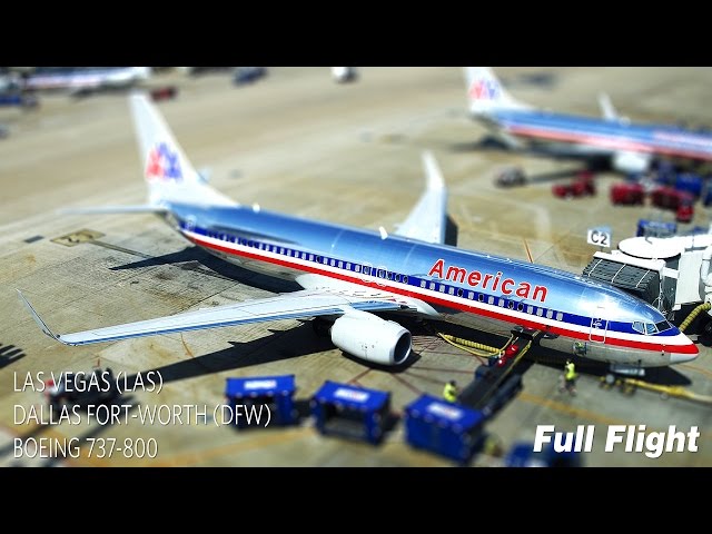 American Airlines Domestic First B737-800 Las Vegas to Dallas review -  Turning left for less