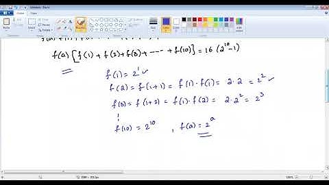 Let ∑(k=1)^10f(a+k) = 16(210-1) Where f(x+y) = f(x).f(y) ∀ natural numbers x, y and f(1)=2,then a =?