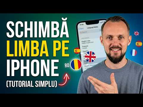 Schimbă limba pe iPhone (Tutorial simplu)
