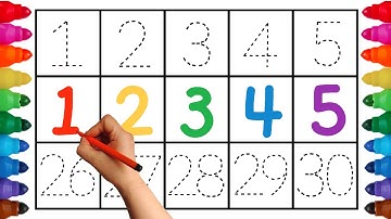 숫자 1부터 30까지 따라 쓰기 및 읽기 | 한번 더 쓰기 | 숫자배우기 | learn numbers for kids | write numbers
