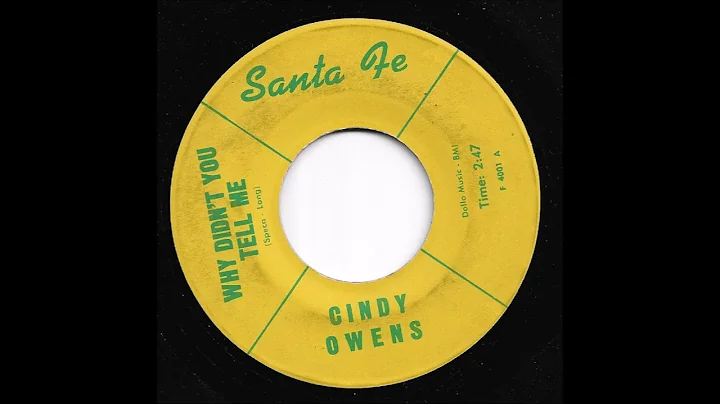 Cindy Owens - Why Didn't You Tell Me