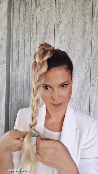  Pull Through Braid Ponytail Step by Step For Beginners #shorts ...