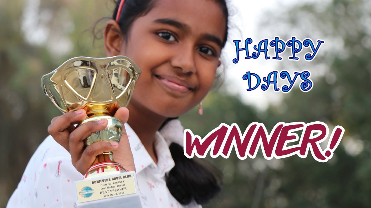 My Award Winning Speech Happy Days! Achievers Gavel Club YouTube