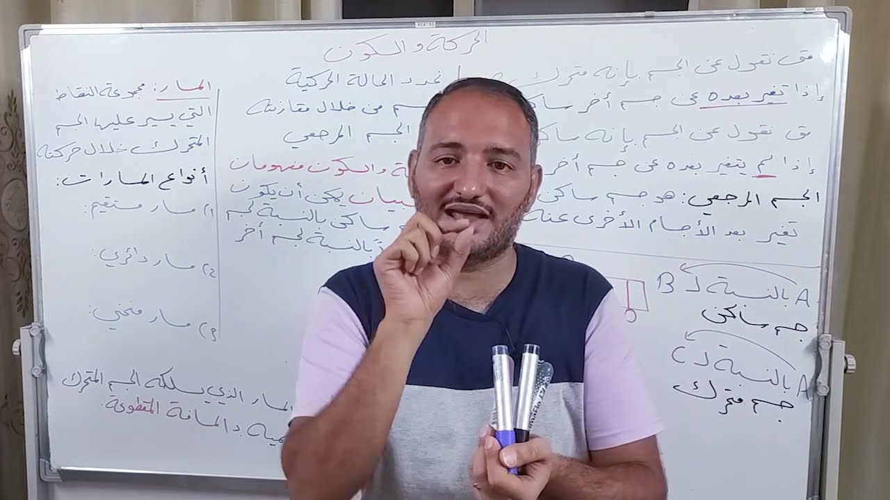 الصف السابع الدرس الأول الحركة و السكون