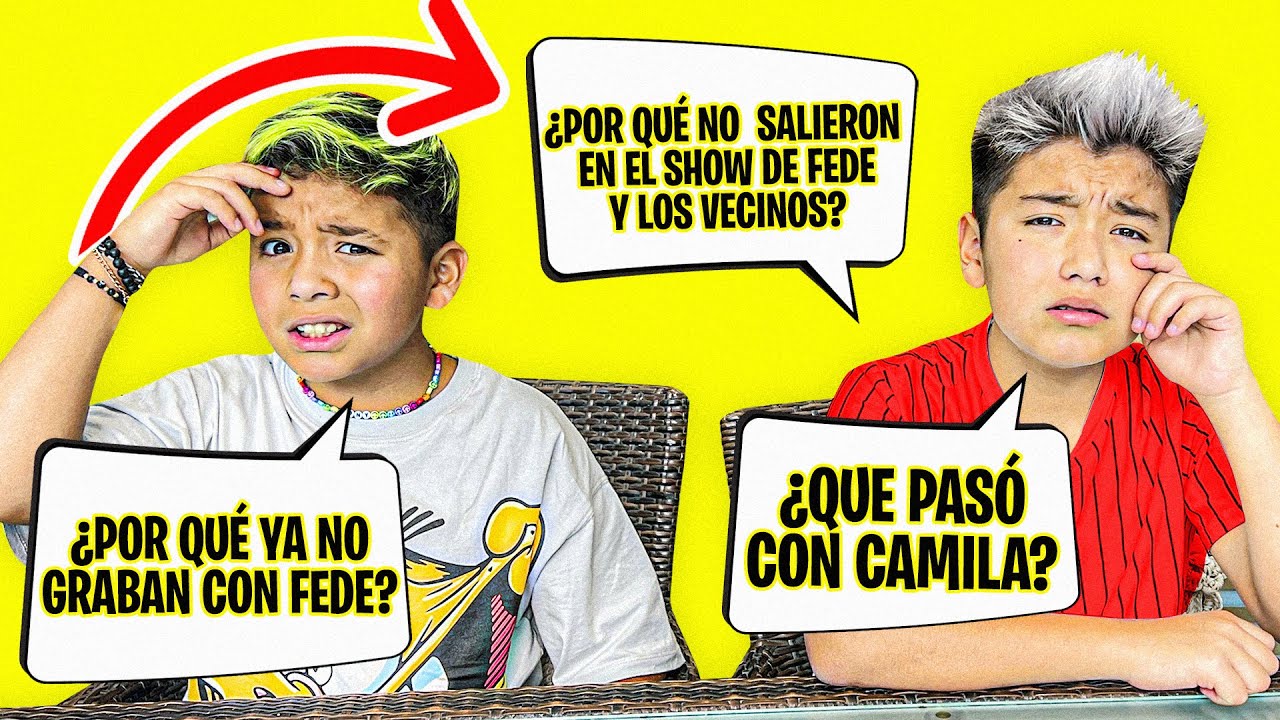 PREGUNTAS INCÓMODAS *¿porque no graban más con fede?*