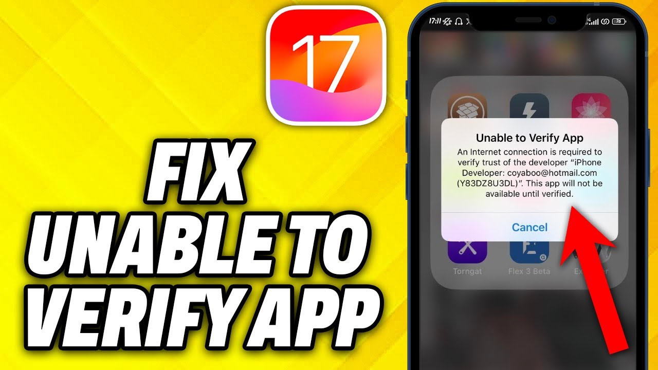 How To Fix Unable to Verify App on iOS 17 (2025) - YouTube