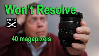 Fuji lenses THAT DON'T RESOLVE 40 MP! screenshot 5