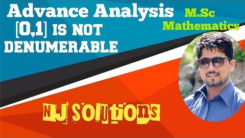 Unit Interval [0,1] is Not Denumerable