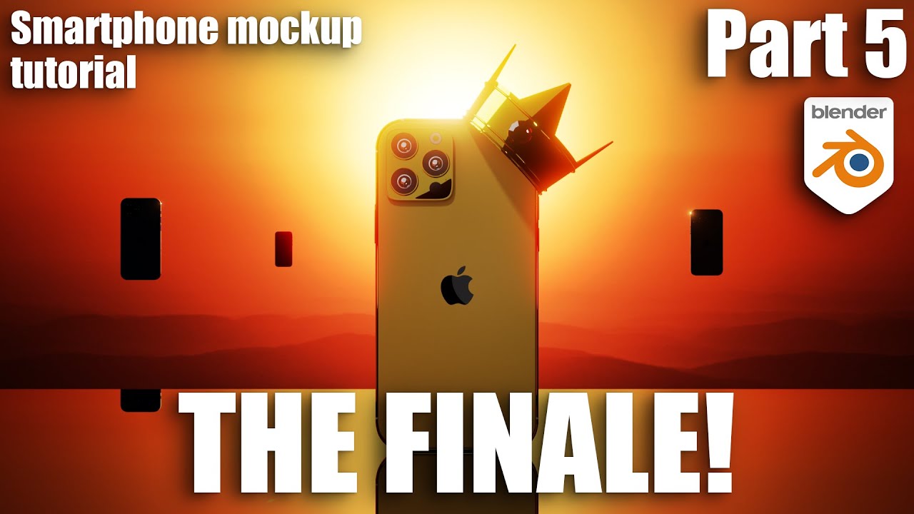 Making a Smartphone Mockup in Blender Part5/5 Lighting