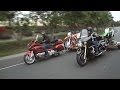 Bikes towing bikes honda gold wing  crf250x vs kawasaki vulcan voyager  kx250f  on two wheels