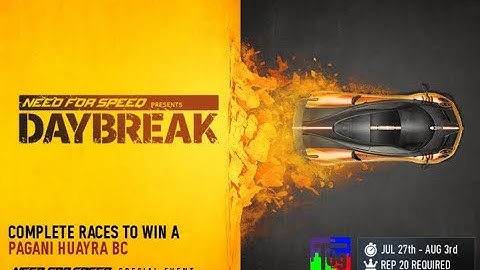 Need For Speed™ No Limits - DAYBREAK [PAGANI Huayra BC] Day 5 - Event 5