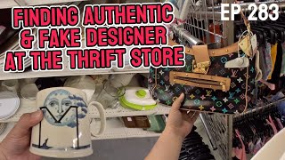 Finding Authentic & Fake Designer at the Thrift Store | EP 283