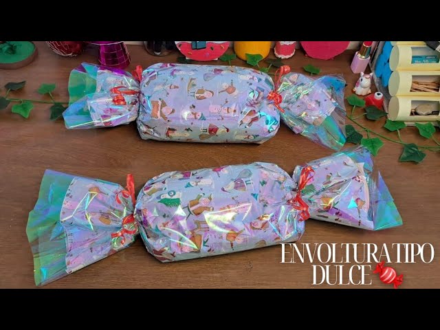 Cómo envolver un regalo tipo dulce Cómo envolver un regalo tipo dulce