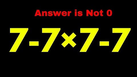 Most People Get This Simple Maths Problem Wrong!