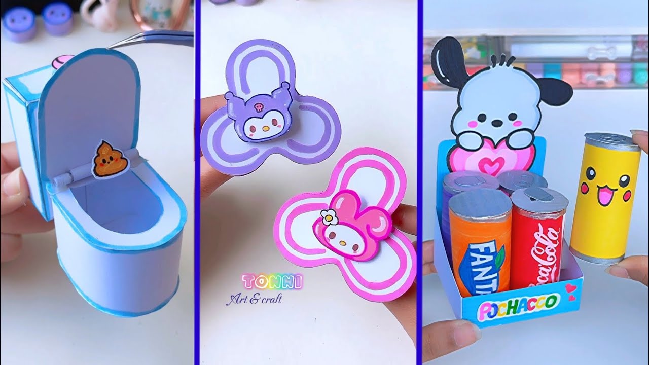 Paper craft/Easy craft ideas/ miniature craft / how to make /DIY/school ...