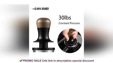 MHW-3BOMBER 30lb Constant Pressure Coffee Tamper 51mm 53mm 58mm Espresso Flat Tampers with Calibrate