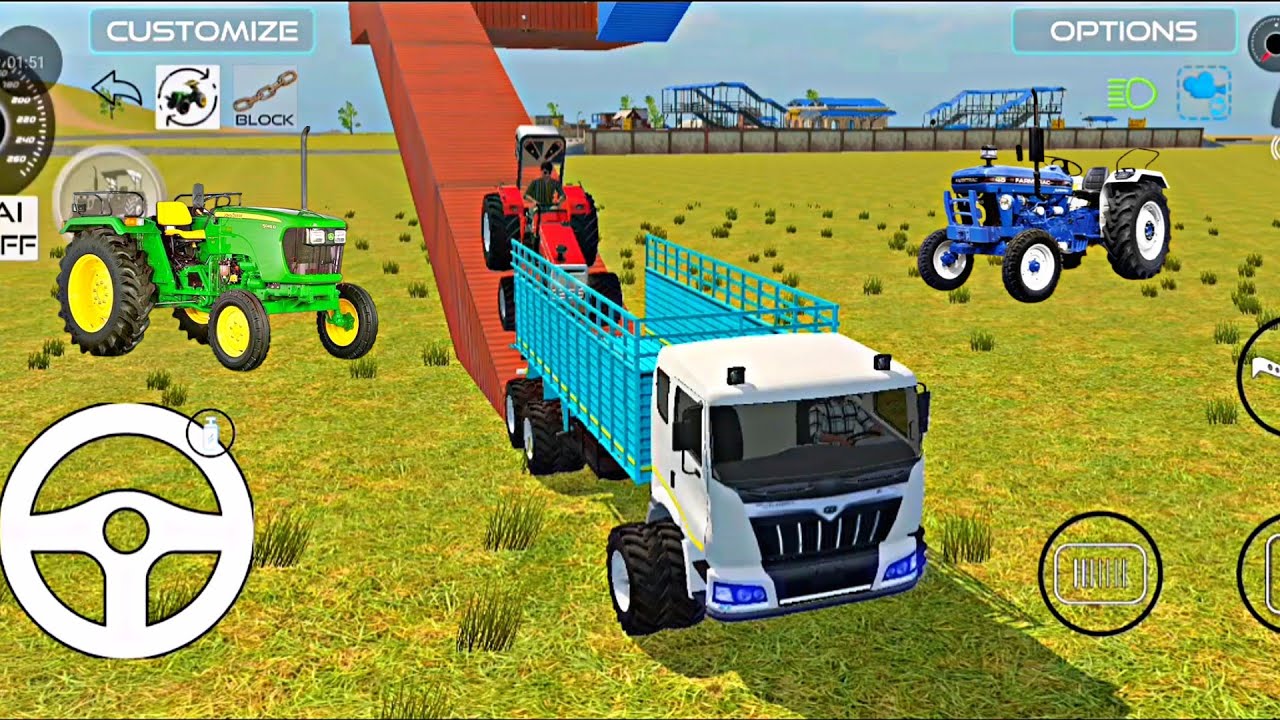 Drive Truck And Unloading Stone From Damfar 💥 Indian Vehicle Simulator 3d | Indian Theft Auto 