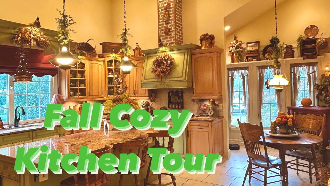 FALL HOME TOUR | COZY MAXIMALIST KITCHEN | VINTAGE | THRIFTED | COUNTRY | RUSTIC | 2025