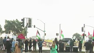 Arrests made during Israel protest at Travis Air Force Base
