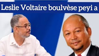 Leslie Voltaire Anonse Yon Tanpèt Sou Peyi A -Déclaration Qui Secoue Lopinion