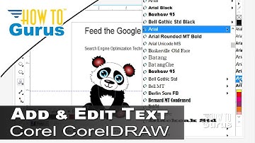 CorelDRAW Text Effects - How to Add and Edit Text in CorelDRAW