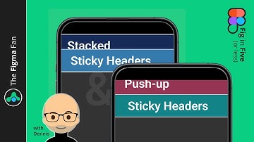 Stacked & Push-up Sticky Headers - Fig in Five - Advanced prototyping