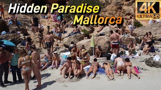 Mallorca’s Most Beautiful Hidden Beach | Incredible Drone Views in 4K 🇪🇸 - Calo des Moro