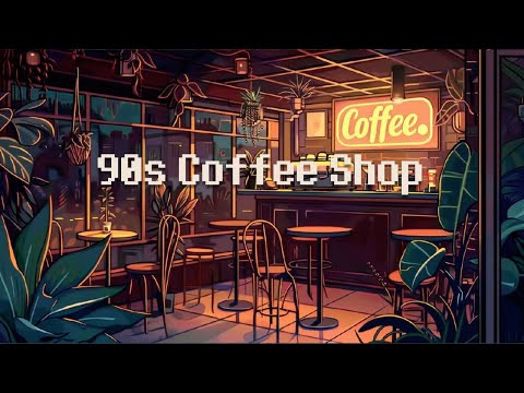 90s Retro Coffeehouse Lofi ☕ Smooth Hip Hop Chill Beats without ADS 🎶 Chill Beats to Relax and Study